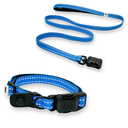 Slim Cobalt Blue Collar and Leash Set