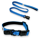 Standard Width Cobalt Blue Collar and Leash Set