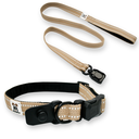 Standard Width Desert Tan Collar and Leash Set