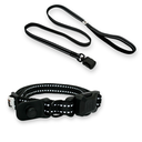 Slim Onyx Black Collar and Leash Set