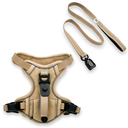 Standard Tan Harness and Leash Set (S - XL)